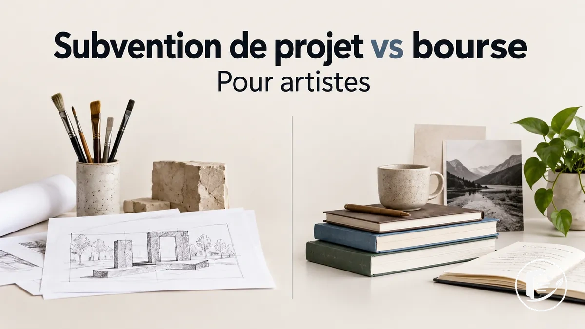 Comparaison entre les subventions de projet et les bourses pour artistes