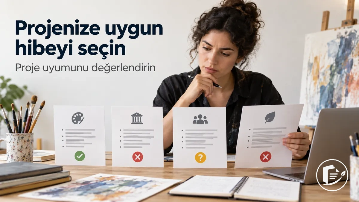 Projesine uygun hibe fırsatlarını karşılaştıran sanatçı